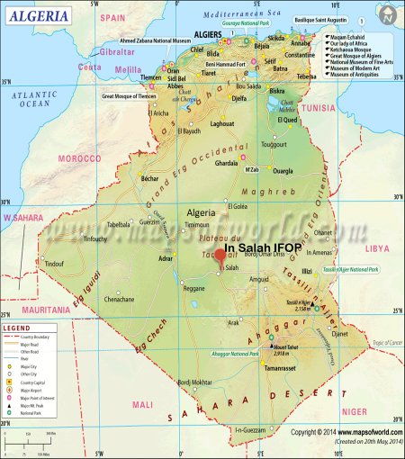 Algeria map Algeria map