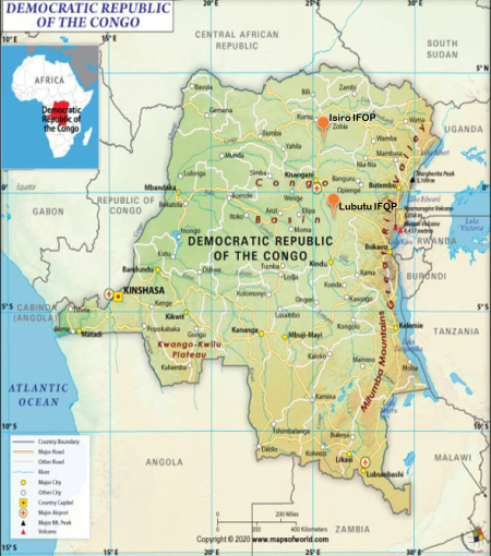 DR Congo Map DR Congo Map
