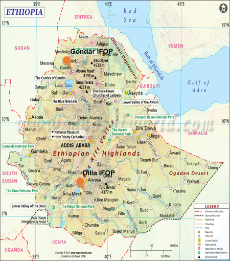 Ethiopia Map Ethiopia Map