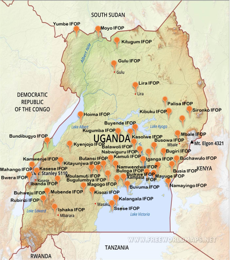 Uganda Map Uganda Map