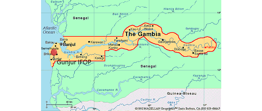 Gambia Map Gambia Map