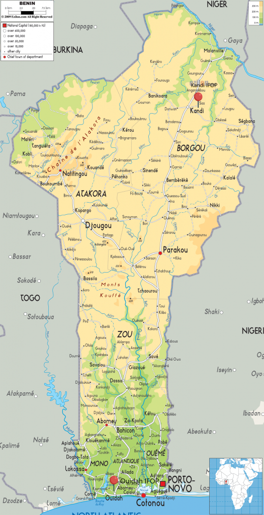 Benin Map Benin Map